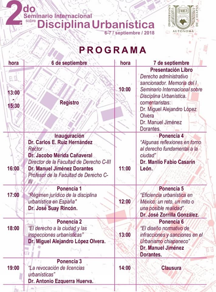 Programa Seminario Internacional Chiapas