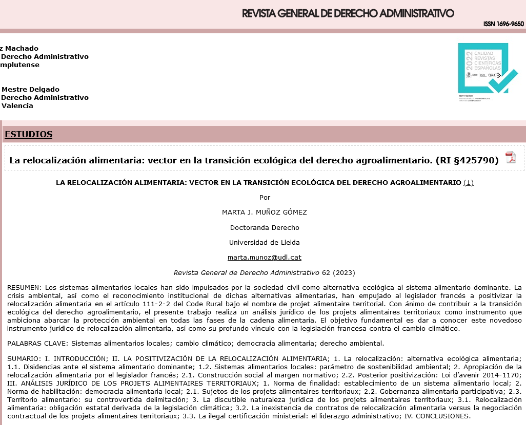 Screenshot 2023-03-02 at 17-56-05 La relocalización alimentaria vector en la transición ecológica del derecho agroalimentario